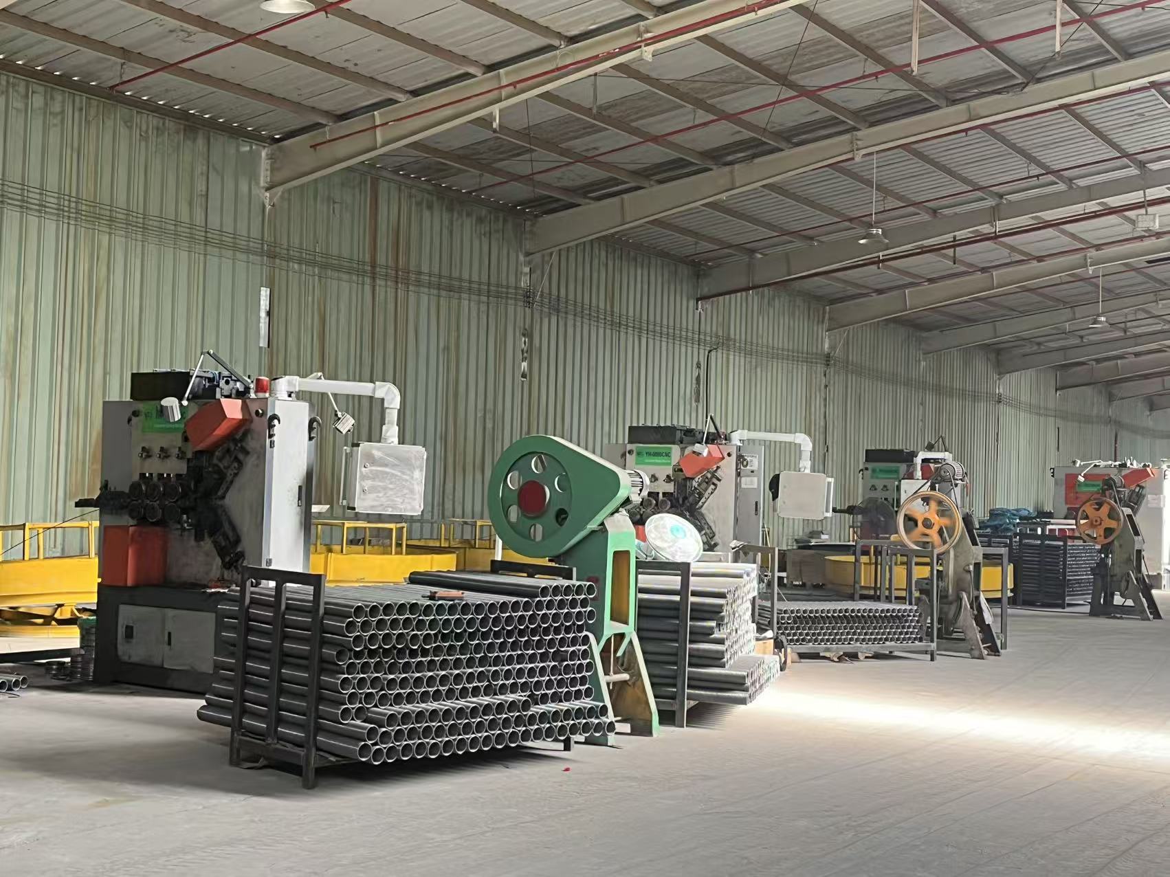 Spring production machines operating inside the VTS Spring factory